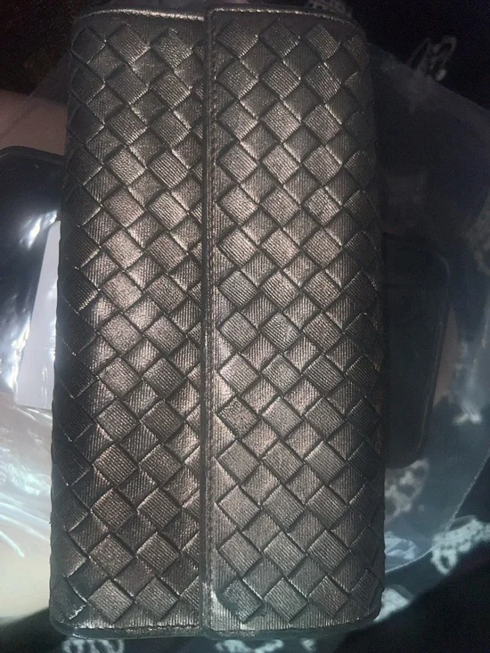 Bottega Veneta Black Intrecciato Leather Wallet - Picture 1 of 4